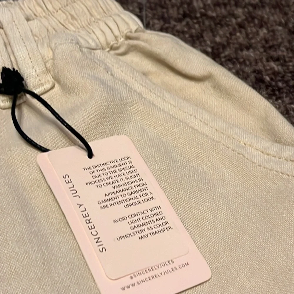 Sincerely Jules Convertible Linen Blend XL Pull on Pants - Picture 4 of 9